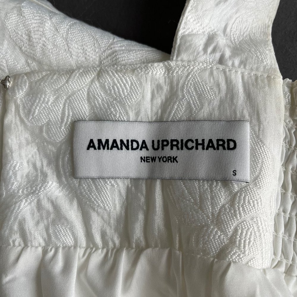 Amanda Uprichard Mitzi Floral Jacquard Dress - White S - Picture 8 of 12